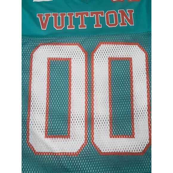 Louis Vuitton SS22 Hockey Jersey Tee Menthe Mint Green Logo T-Shirt Large L - Picture 10 of 16